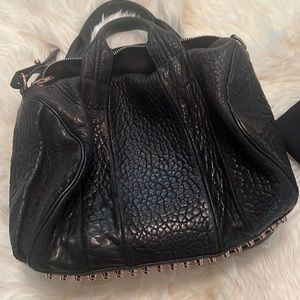 Black/rose gold Alexander Wang Rocco Large